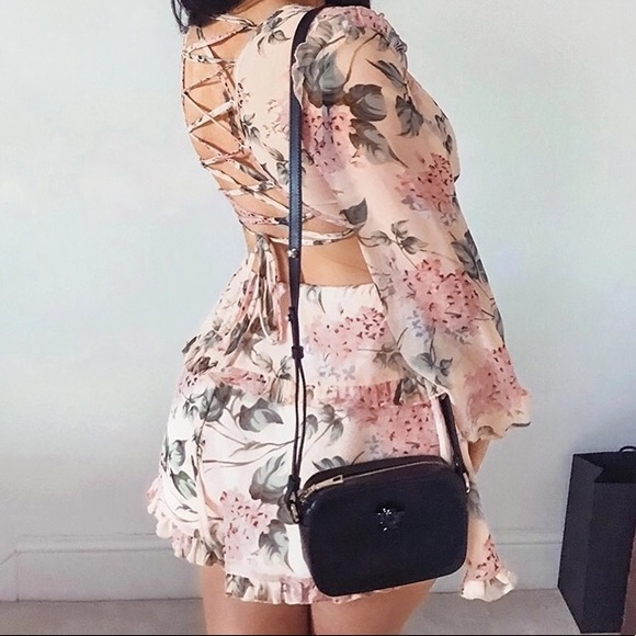 TheBoldBohemian Pants - NEW Floral Boho Romper Crop Top Shorts Set Dress